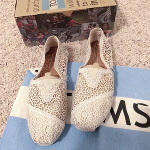 Toms Classics Natural Crochet Slip On